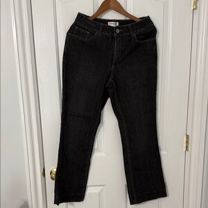 Coldwater Creek Black Straight-Leg Jeans